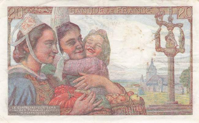 20 Francs 1942 p100a